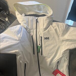Helly Hansen White Waterproof Jacket